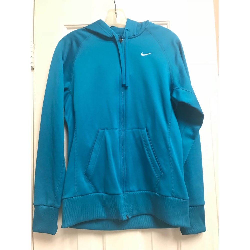 Nike Thermafit teal hoodie size small.